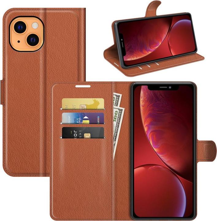 Produktbild Cover-Discount iPhone 13 mini - Leder Etui Hülle braun (Apple iPhone 13 mini)