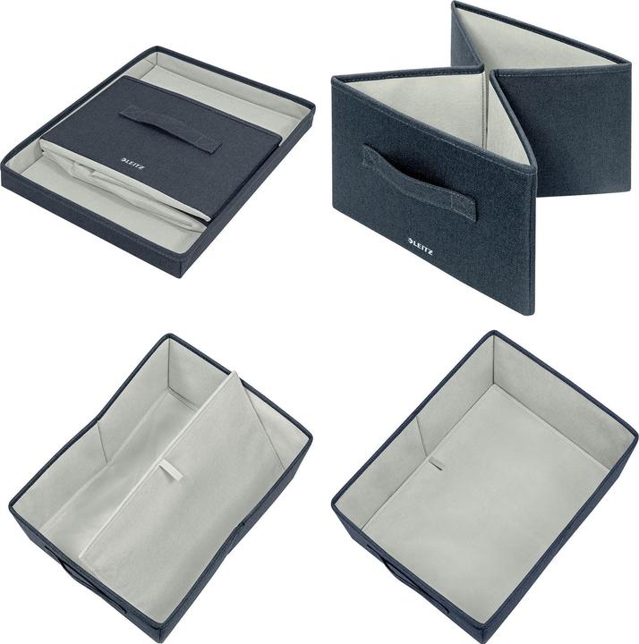 Produktbild Leitz Aufbewahrungsbox Stoff 2ST mittel samtgr (6 x 30.5 x 43 cm, 22 l)