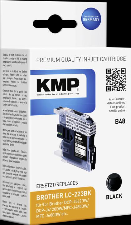 Actual product image KMP B48 Ink Cartridge Compatible with Brother LC-223 BK (FC)