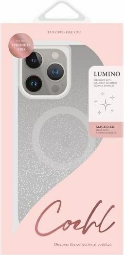 Immagine prodotto Uniq etui Coehl Lumino iPhone 16 Pro 6.3" ricarica magnetica srebrny/argento scintillante (Apple iPhone 16 Pro)
