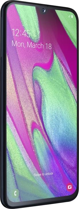 Productafbeelding Samsung Galaxy A40 EE Ondernemingseditie (64 GB, Black, 5.90", Dubbele SIM, 16 Mpx, 4G)