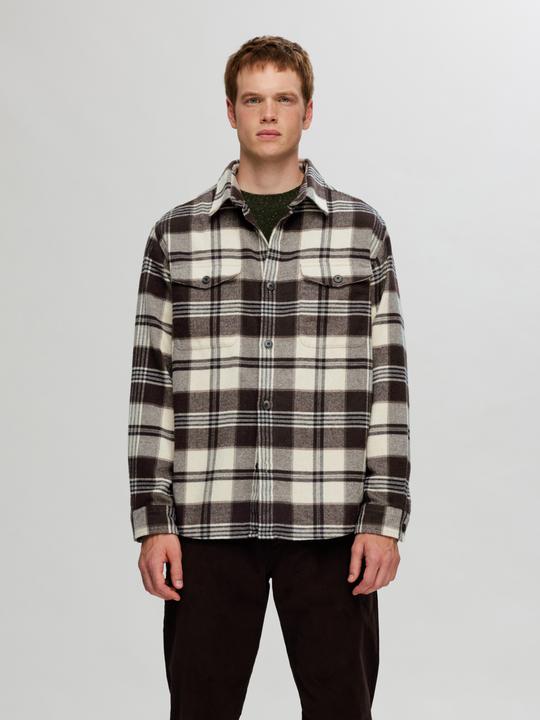 Actual product image Selected Homme Plaid overshirt (L)
