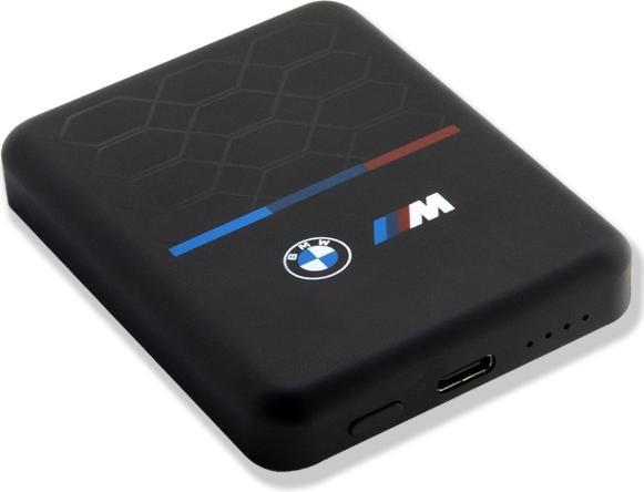 Produktbild BMW Powerbank indukcyjny BMPBMS3K22PGVK 5W 3000mAh + kabel czarny/black M Collection MagSafe (3000 mAh, 5 W, 11000 Wh)