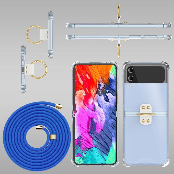 Actual product image Nalia Clear hard cover with chain to hang around the neck