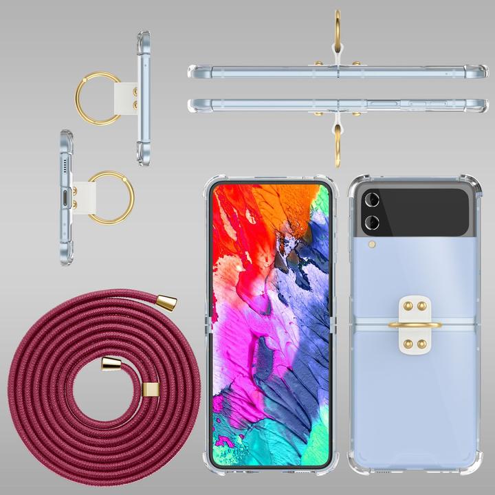 Actual product image Nalia Clear hard cover with chain to hang around the neck
