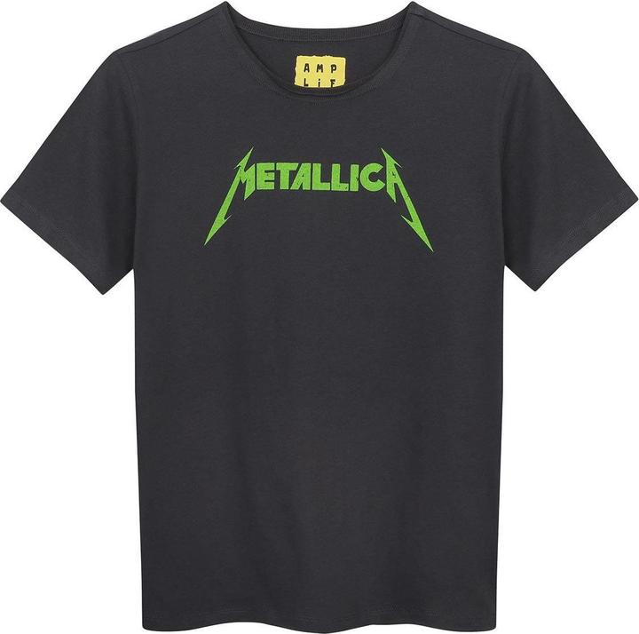 Actual product image Amplified Childrens/Kids Neon Metallica T-Shirt (128)