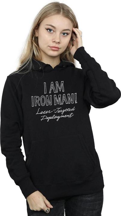 Immagine prodotto I Am Iron Man Felpa con Cappuccio Donna (M)