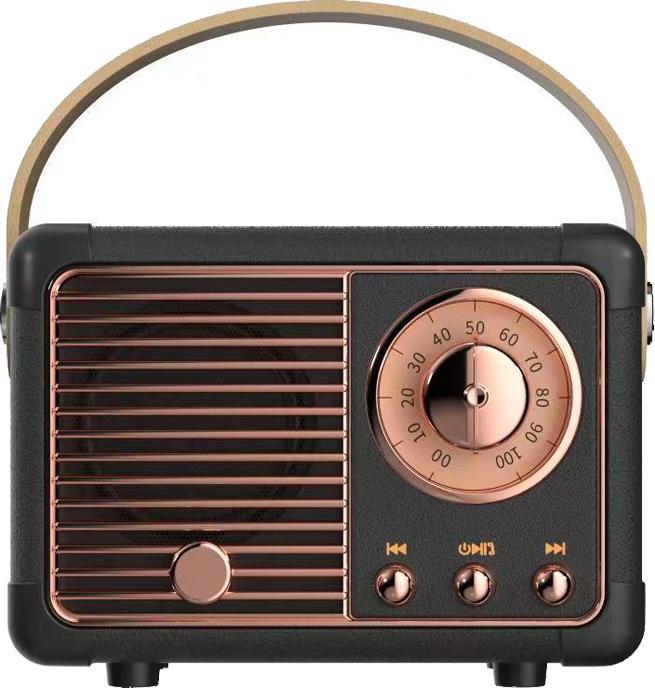 Actual product image Marlone Portable Bluetooth speaker 5.0 model Paris 3W (6 h, Rechargeable battery operated)