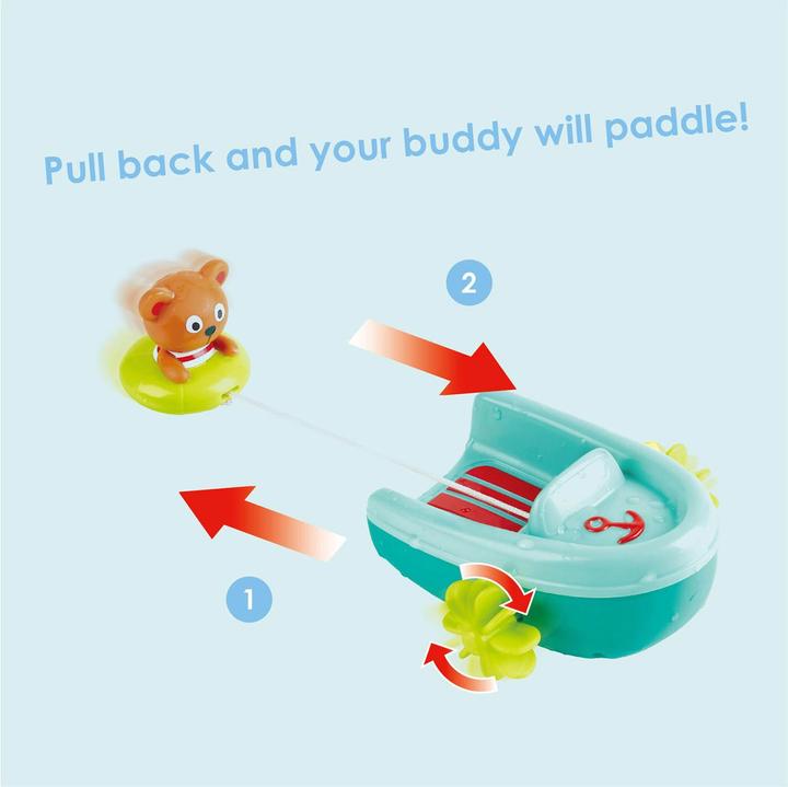 Actual product image Hape Inflatable boat with pullback motor
