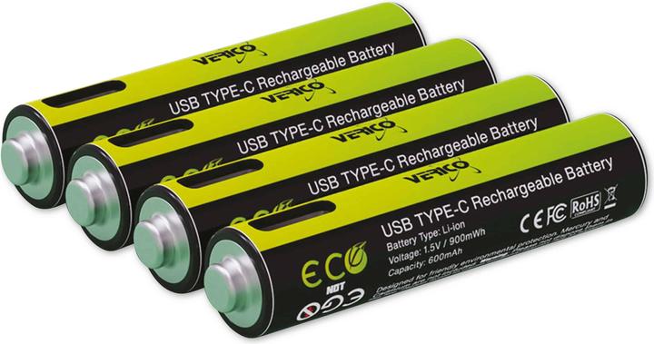 Produktbild Verico LoopEnergy Li-Ion Akku AAA900, USB-C, 2er Pack retail (2 Stk., AAA, 600 mAh)