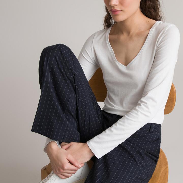 Actual product image La Redoute Collections V-neck T-shirt (L)