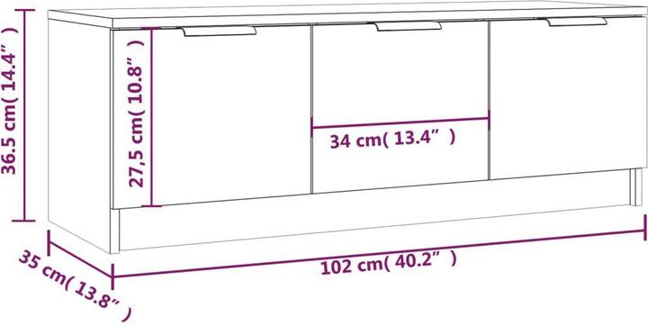 Image du produit VidaXL Kyle (102 x 35 x 36.5 cm)