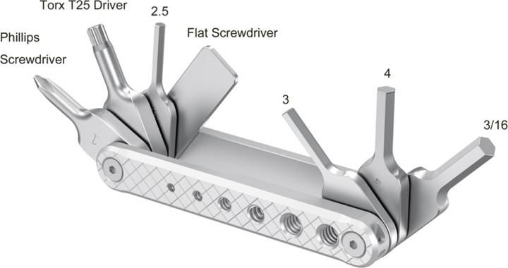 Produktbild SmallRig Folding Tool Set with Screwdrivers and Wrenches – 2213 (Diverses Video Zubehör)
