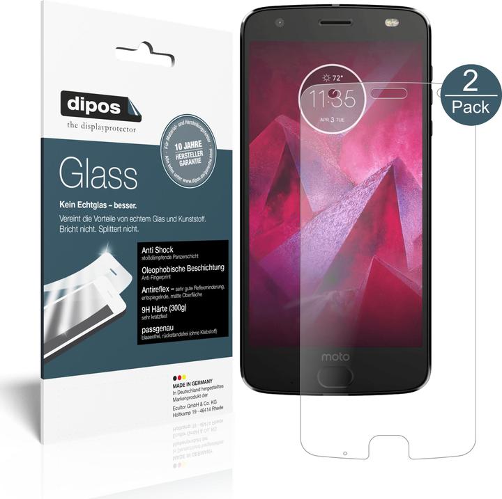 Image du produit Dipos Film de Protection d’écran Anti-Shock (2 pièce(s), Motorola Moto Z2 Play)