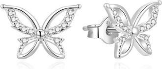 Beneto Charming silver earrings Butterflies AGUP757L