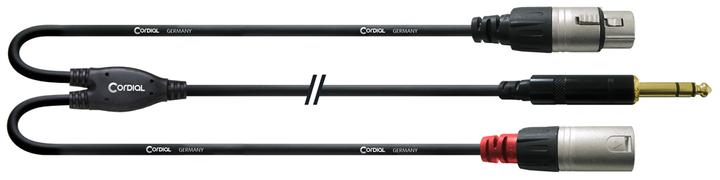 Actual product image Cordial Cfy 1.8 Vfm - Y-Insert Cable (1.80 m, XLR, 6.3mm jack)