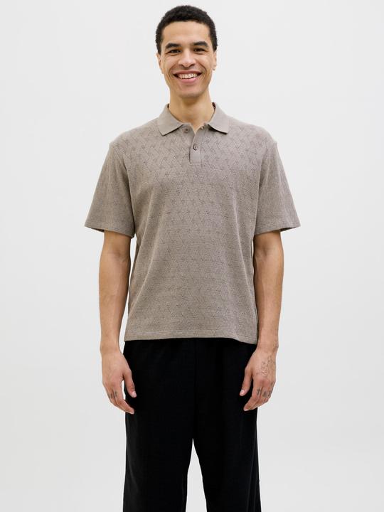 Actual product image Jack & Jones Jprblatrent Jacquard Polo Sn (L)