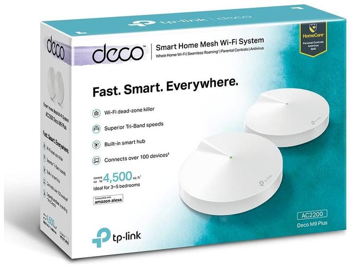 Immagine prodotto TP-Link Deco M9 Plus Triband WLAN Mesh Set di 2 (AC2200)