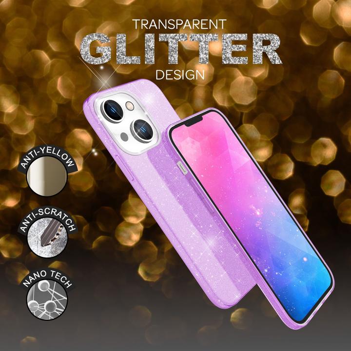 Actual product image Nalia Glitter cover (Apple iPhone 14)