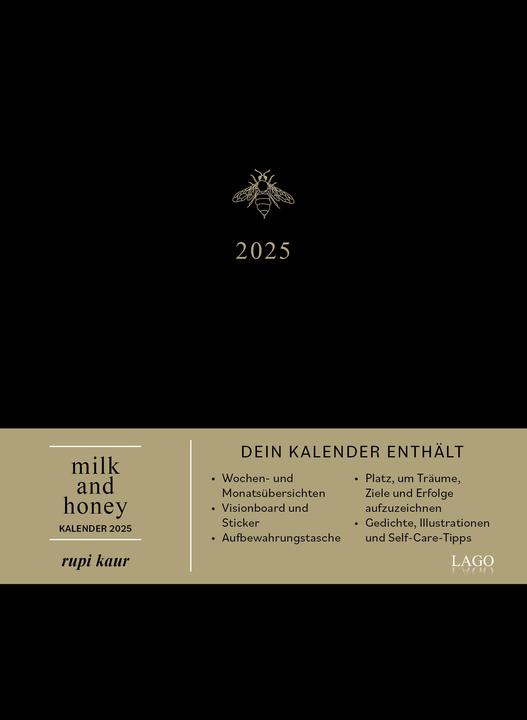 Actual product image milk and honey - Calendar 2025 (Hardcover, German)