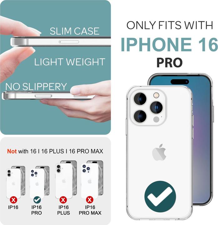 Produktbild Nalia Klare 360 Grad Hülle (Apple iPhone 16 Pro)