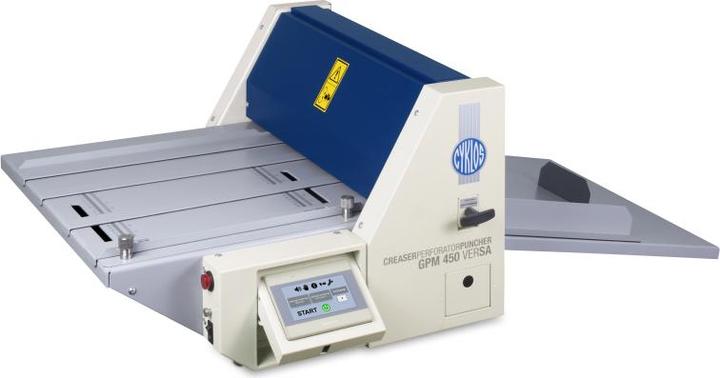 Actual product image Cyklos GPM 450 verSA. Electric creasing, perforating and punching machine