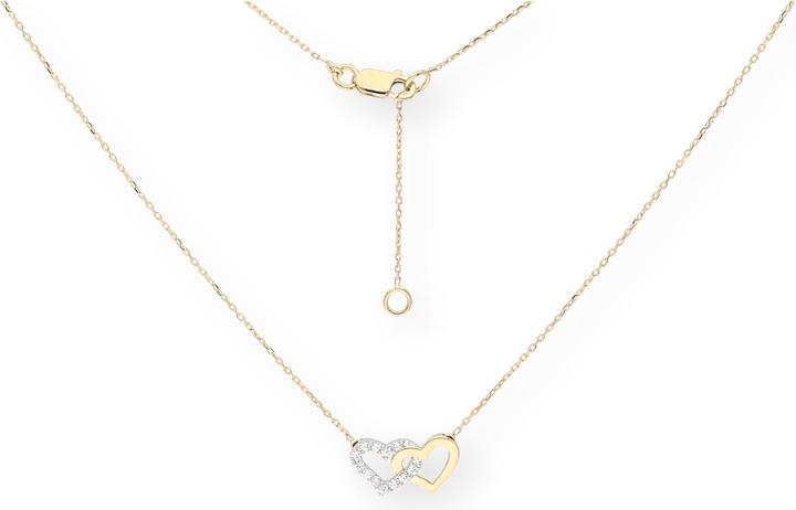 Actual product image Carat hearts (Zirconia, Gold, 42 cm)