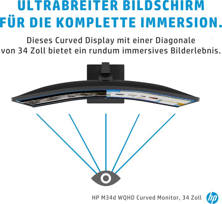 Image du produit HP M34d (3440 x 1440 pixels, 34")