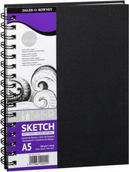 Image du produit Magni Daler Rowney SG formation DR 482254500 A5 Range, simple Wired carnets de croquis (54 feuilles) (A5, Règle spéciale, Couverture rigide)