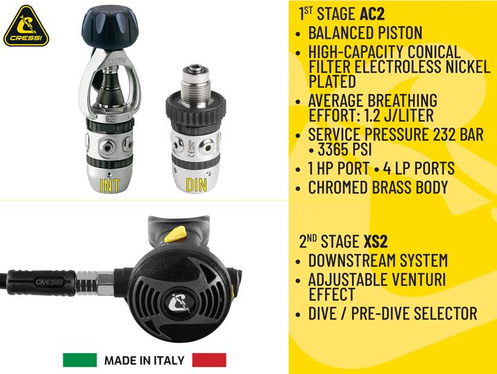 Actual product image Cressi AC2 + XS2