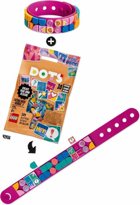 Actual product image LEGO Superhero Bracelet (41919, LEGO Dots)