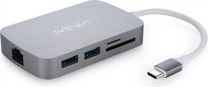 Actual product image Minix NEO-C-GGR (USB-C, 7 Ports)