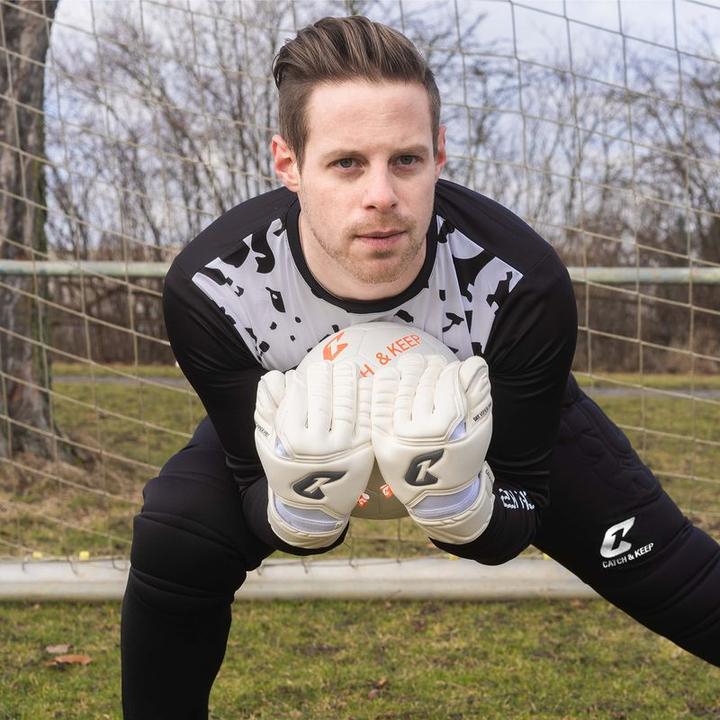 Immagine prodotto Catch & Keep Pantaloni da portiere Flight Protection Taglia M Nero Calcio Portiere Pantaloni da allenamento per (M)