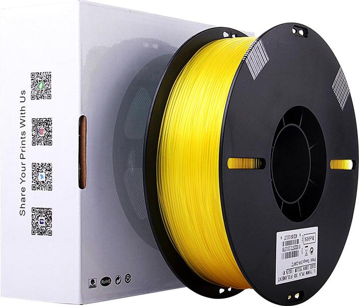 Immagine prodotto eSUN Filamento PLA Giallo Trasparente 1,75mm 1Kg (PLA, 1.75 mm, 1000 g, Giallo)