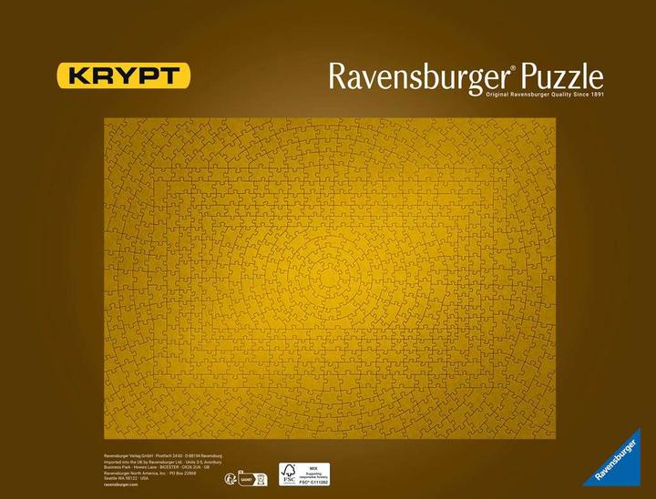 Actual product image Ravensburger Krypt Gold (631 pieces)