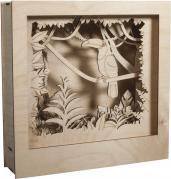 Image du produit Rayher la construction en bois. Cadre motif 3D toucan, FS