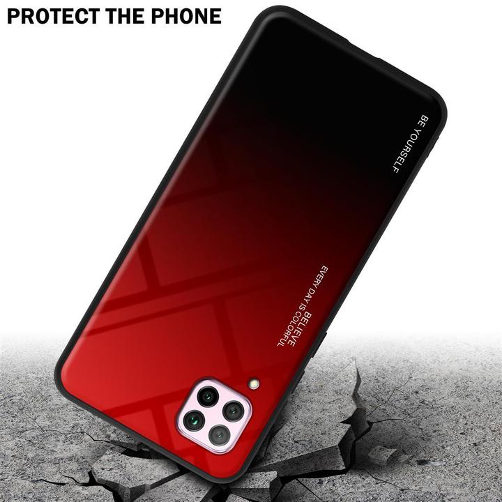 Produktbild Cadorabo TPU 2 Farben Glas Cover (Huawei Nova 7i, Huawei P40 Lite)