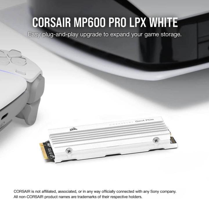Actual product image Corsair MP600 PRO LPX (2000 GB, M.2 2280)