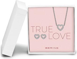 Bering Arctic Symphony Delicate Steel Jewelry Set 438-741-Silver (Necklace. Earrings)