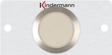 Actual product image Konnect 50 aluminium - Stainless steel push-button