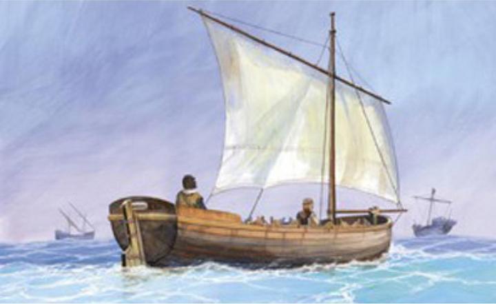 Immagine prodotto Carson 1:72 Barca di salvataggio medievale