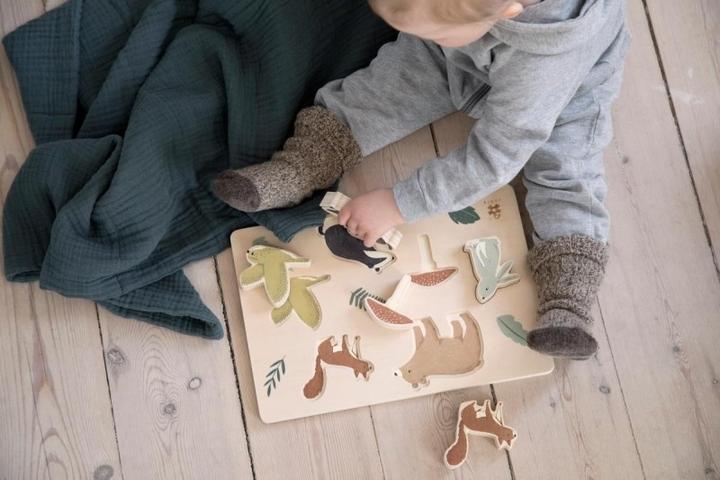 Produktbild Sebra Kräftiges Puzzle aus Holz, Dragon Tales