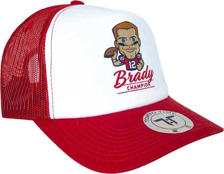 Produktbild Tokyo Time Erwachsene Tom Brady NFLPA Mesh Back Baseball Cap (One Size)