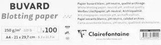 Image du produit Clairefontaine Rame Buvard blanc A4 100F 250g (250 g/m², 100 x)