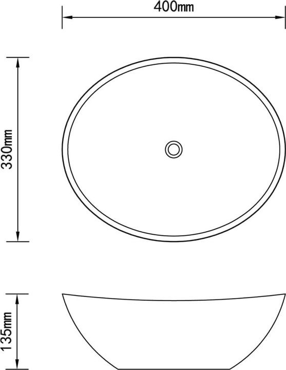 Produktbild VidaXL Waschbecken (330 mm, 400 mm)