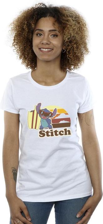 Immagine prodotto Disney Lilo And Stitch Bitten Surfboard Maglietta Donna (L)