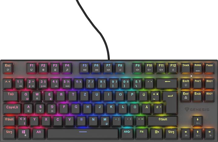 Genesis Clavier de jeu filaire THOR 303 TKL noir (DE, Filaire)