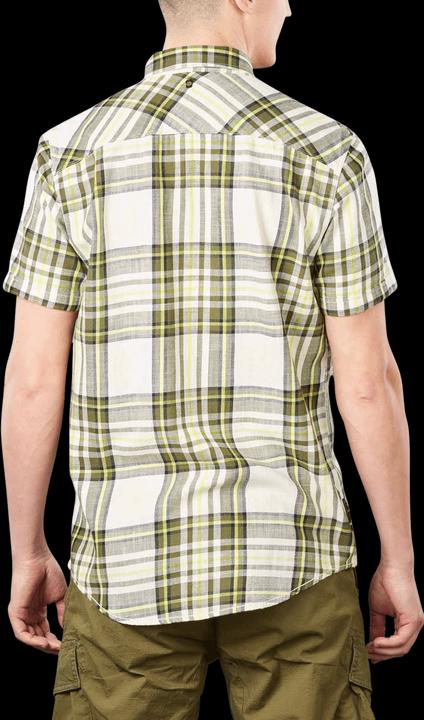 Actual product image Pme Legend Short Sleeve Shirt Slub Check Ruby Olivine (M)