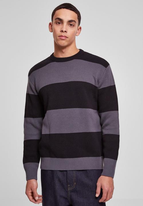 Actual product image Urban Classics Heavy Oversized Striped Sweatshirt (S)