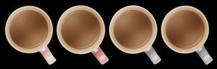 Actual product image Le Creuset Mug 350 ml set of 4 Metallics Rosé (350 ml, 4 x)